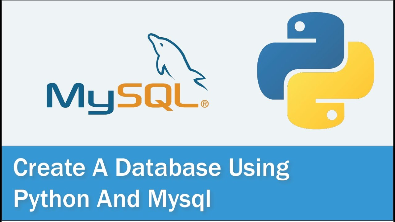 Create Database In MySQL Using Python